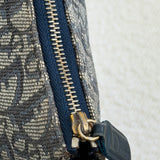 Navy Dior Saddle Trotter Shoulder Bag