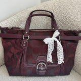 Coach Burgundy Tote Bag