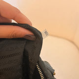 Black Prada Nylon Ruffle Bag