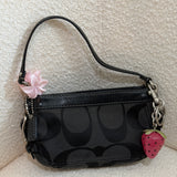 Coach Black Monogram Micro Zoe Bag
