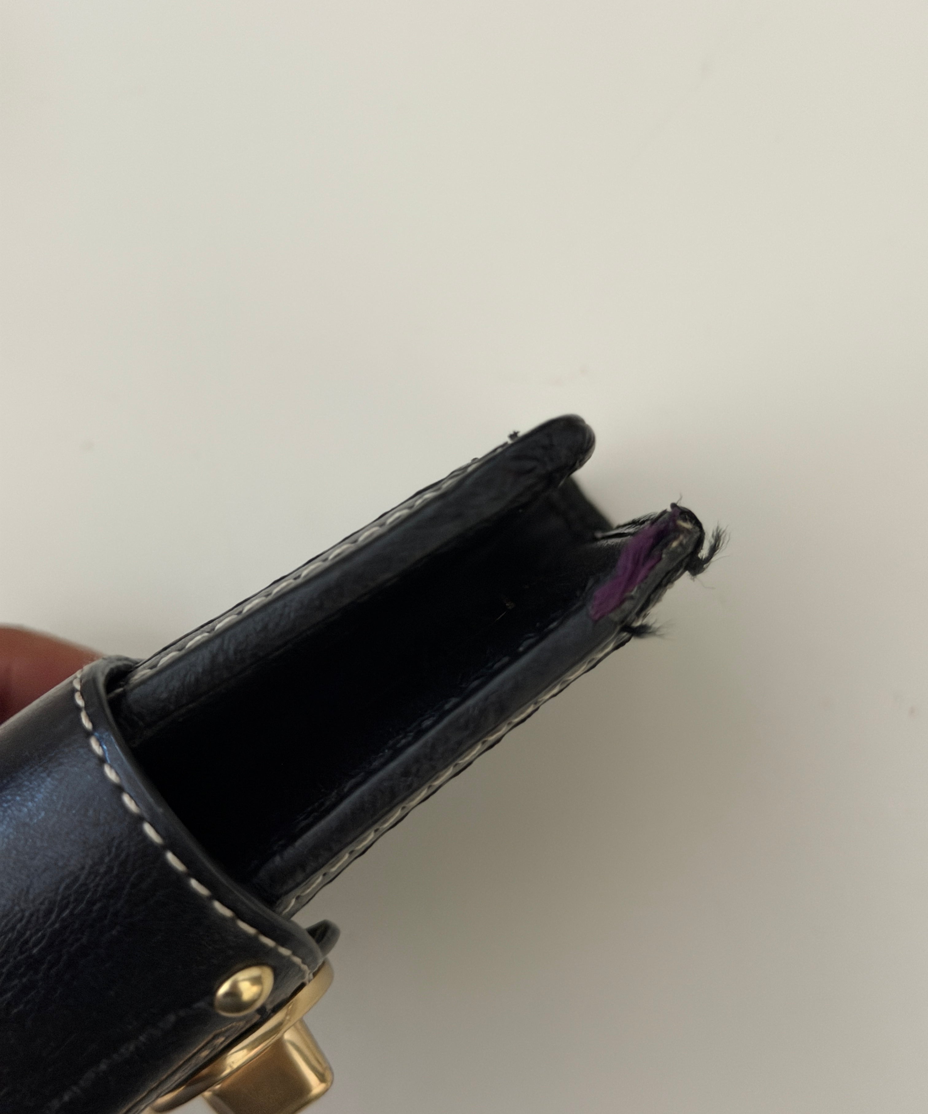 Coach Black Legacy Turnlock Mini Agenda