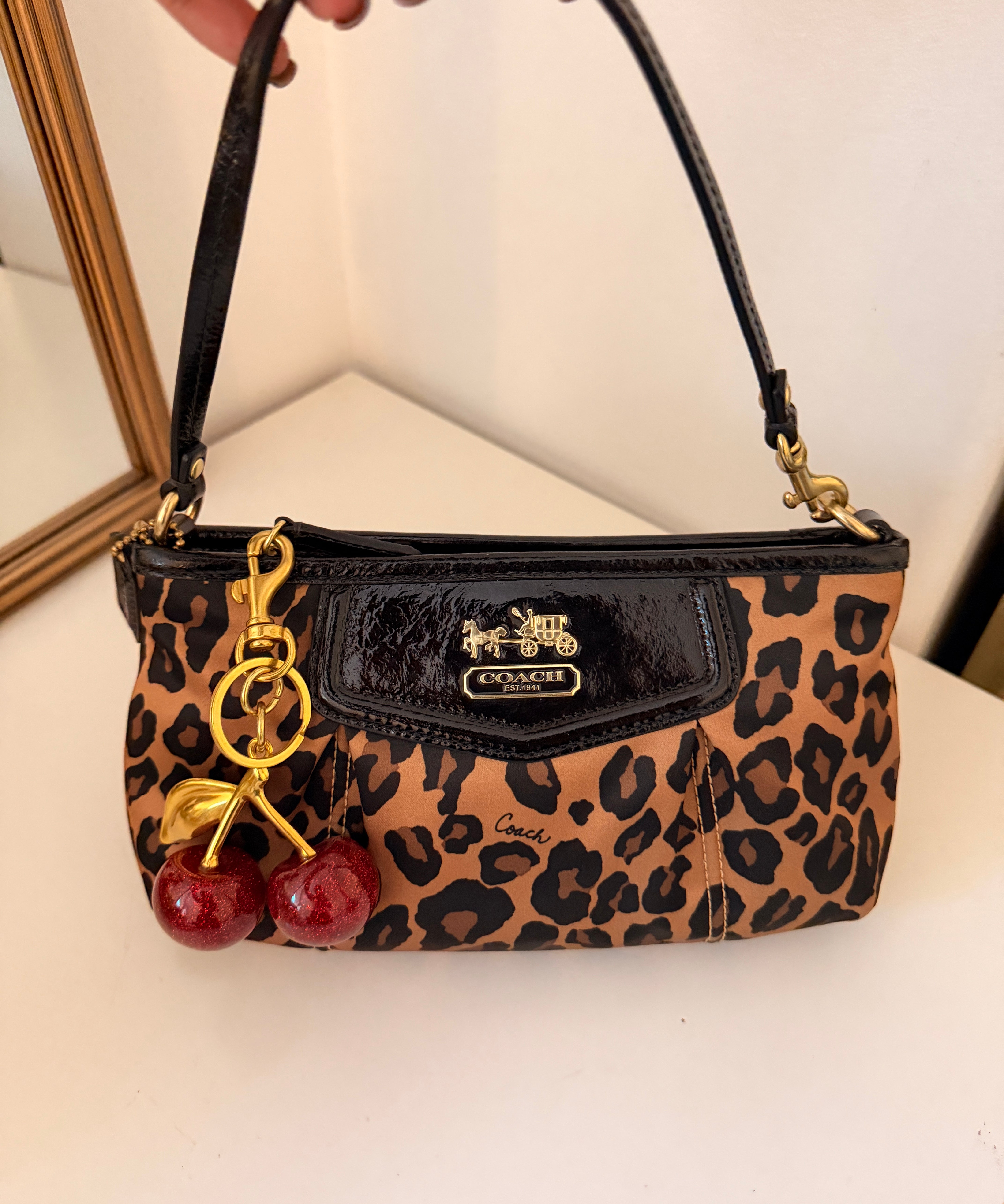 Coach Leopard Print Madison Shoulder bag