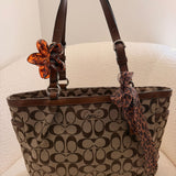 Coach Brown Signature Gallery Tote Bag