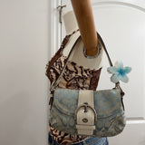 Rare Light Blue Canvas Mini Soho Bag