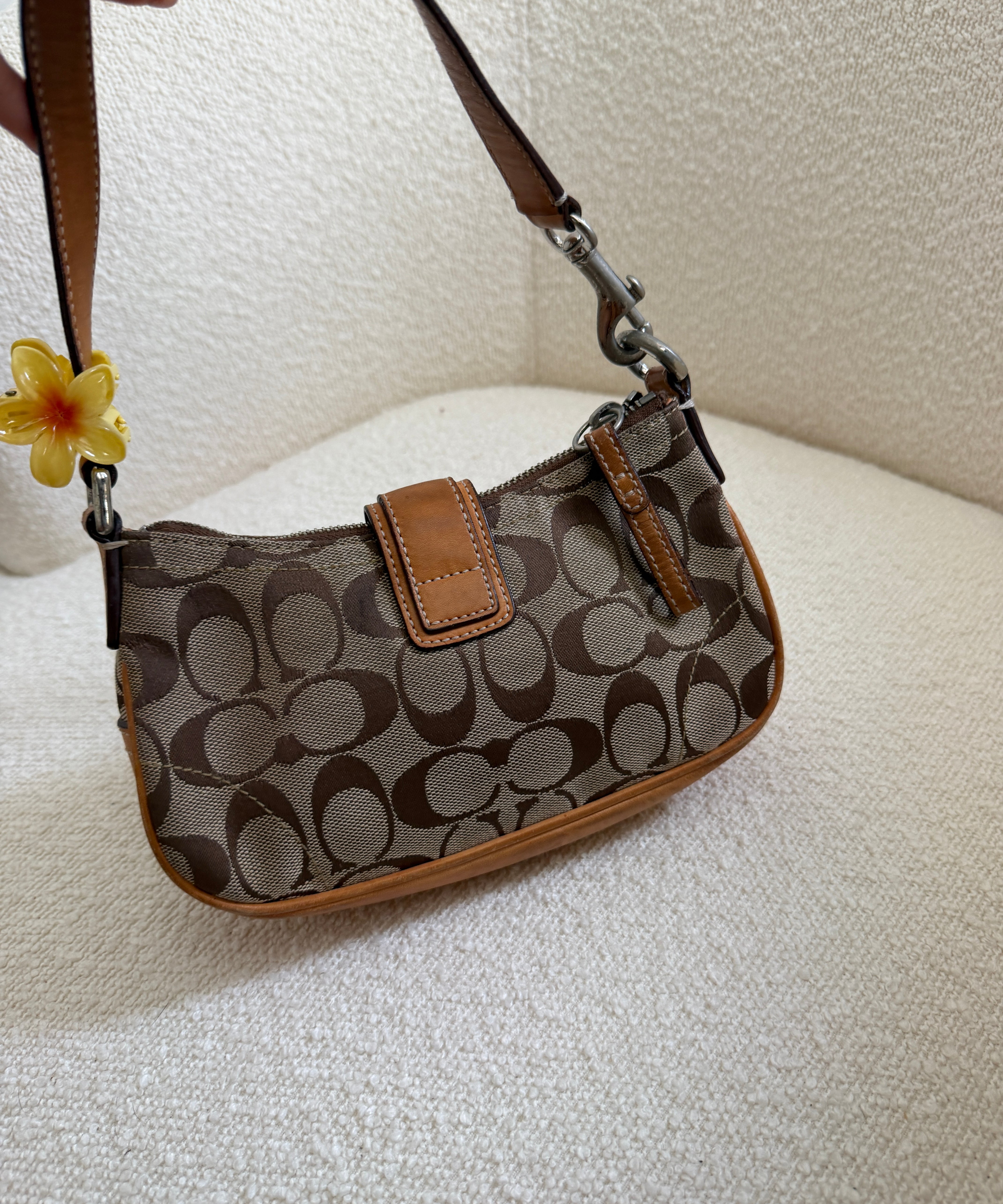 Coach British Tan Demi Hamptons Buckle Bag