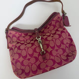 Coach Pink Hamptons Clip Bag