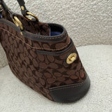 Coach Brown Canvas Tote Bag