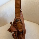 Tan Archive Miu Miu Floral Shoulder Bag
