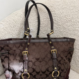 Coach Brown Monogram Tote Bag