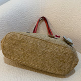 Coach Signature Straw Woven Tote Bag