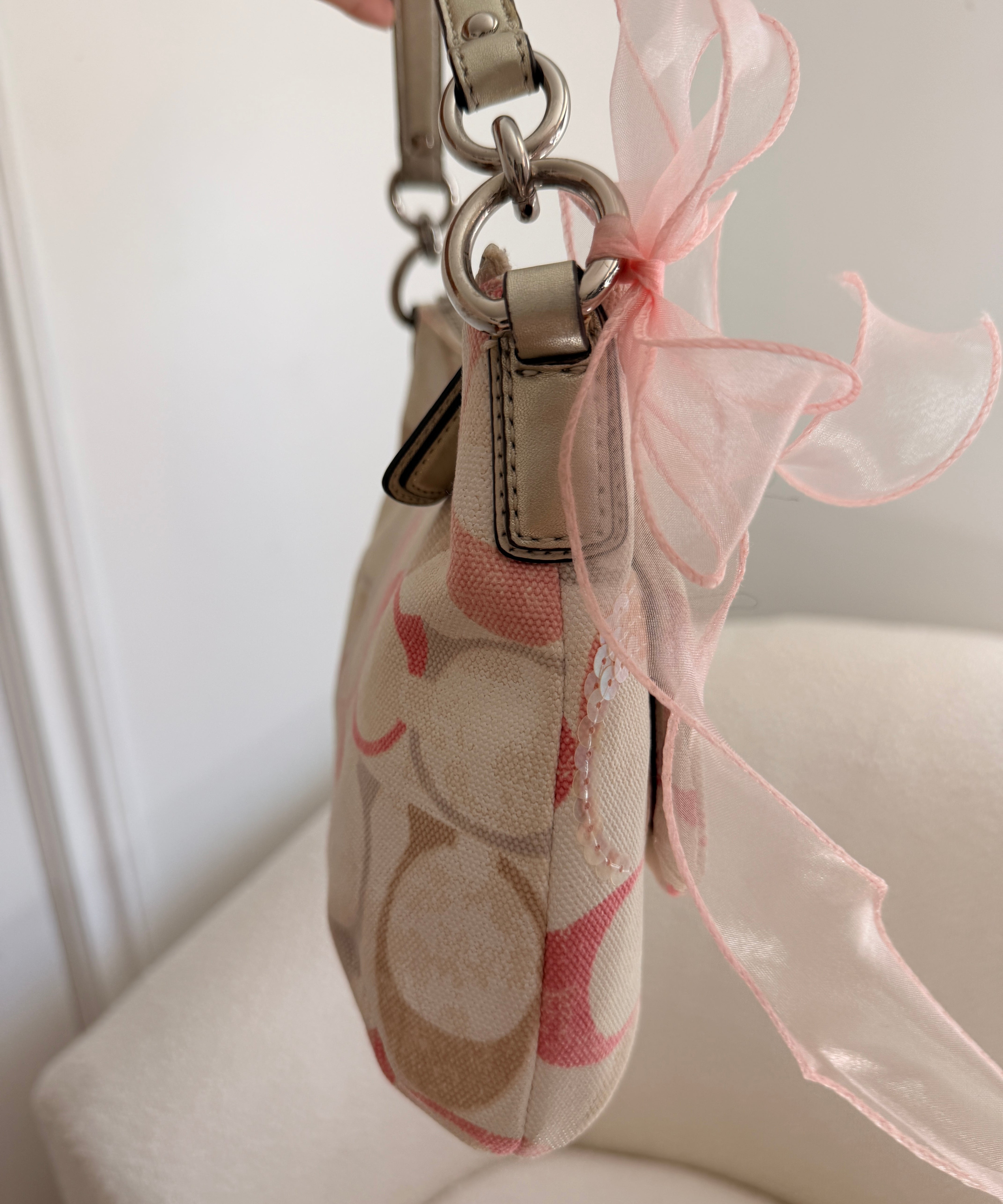 Coach Pink Optic Kristen Shoulder Bag
