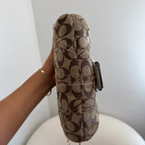 Coach Beige Mini Soho with White Leather