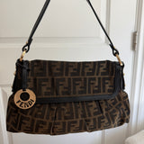 Brown Fendi Zucca Chef Shoulder Bag