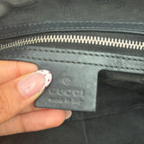 Black Leather Gucci Bowler Shoulder Bag