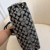 Coach Grey Signature Hamptons Carry-All Bag