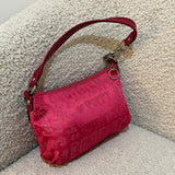 Coach Pink Poppy Signature Shoulder Bag