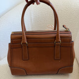 Coach Tan Leather Hamptons Carry-All Bag