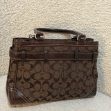 Coach Brown Canvas Hamptons Carry-All Bag
