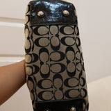 Coach Grey Signature Gallery Tote Bag