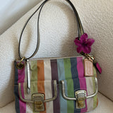 Rare Coach Poppy Legacy Plaid Bag Set