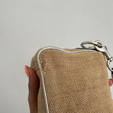 Coach Straw Woven Bumble Bee Bag