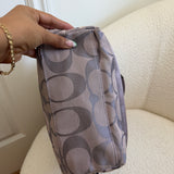 Coach Purple Stripe Tote Bag