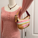 Coach Stripe Mini Hobo Bag