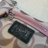 Rare Coach Pink Signature Poppy Shoulder Bag