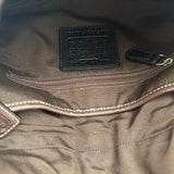 Rare Leather Brown Canvas Mini Soho Bag