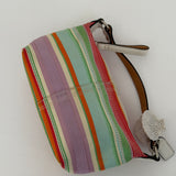 Stripe Coach Signature Top Handle Pochette