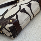 Rare Coach Cotton Monogram Mini Carly Bag
