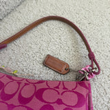 Rare Coach Pink Signature Demi Hamptons Bag