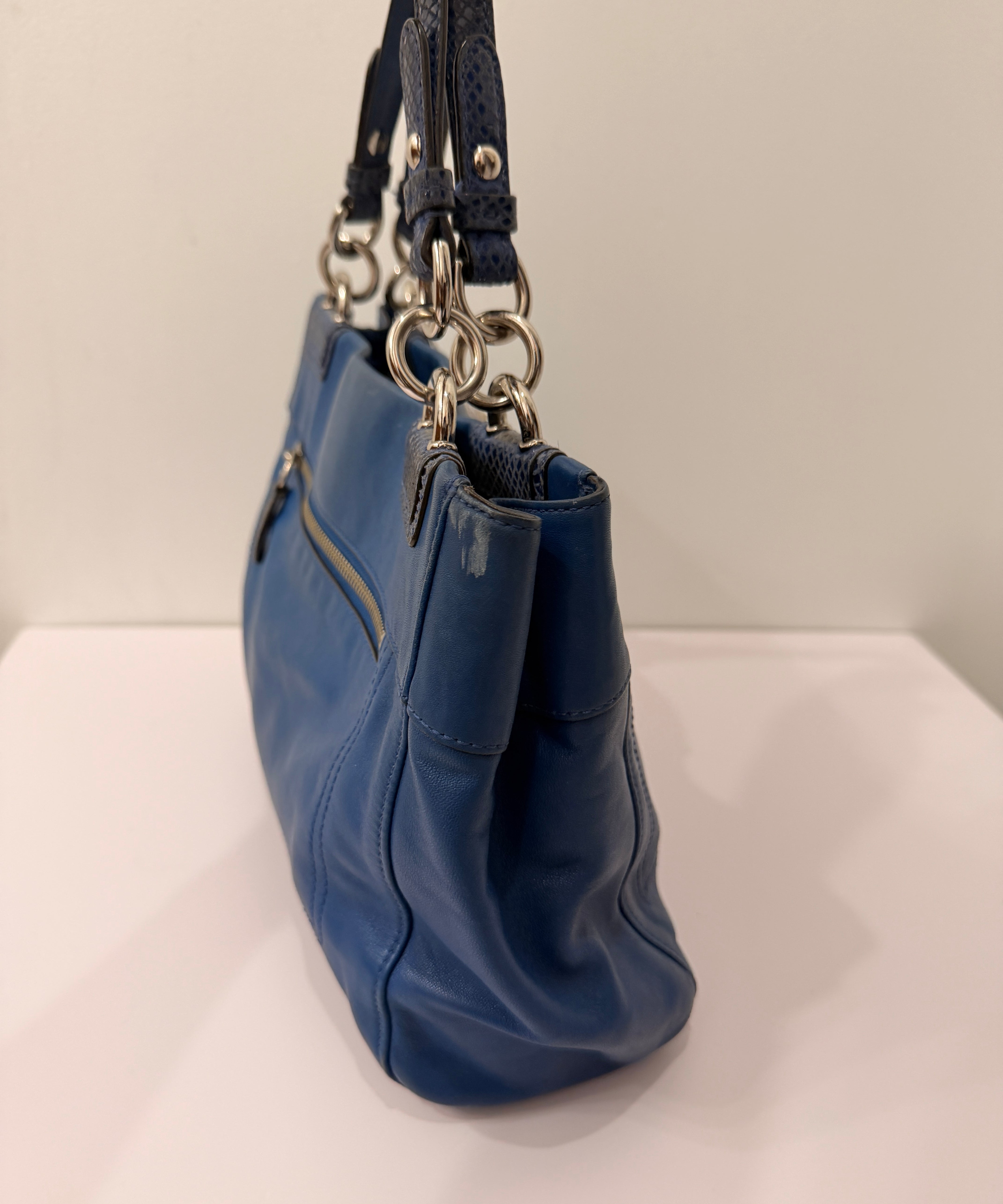 Coach Navy Blue Penelope Tote Bag