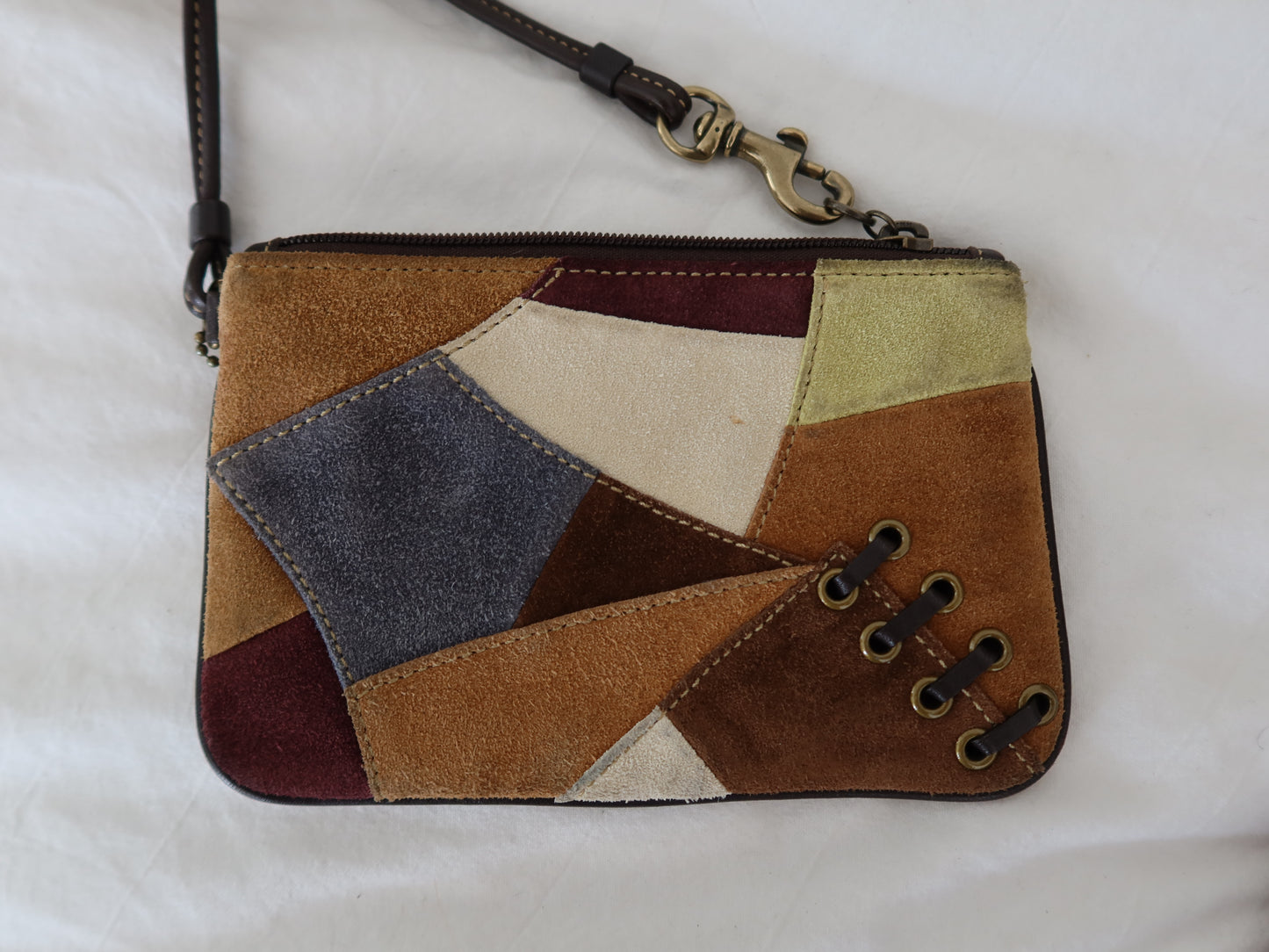 Rare Coach Suede Patchwork Hobo Bag Set