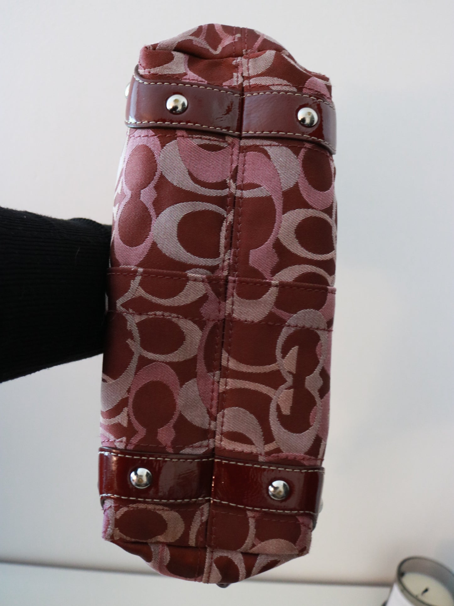 Coach Red Optic Carly Bag