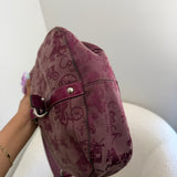 Purple Coach Signature Shoulder Bag
