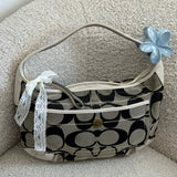Coach Navy Signature Ergo Bag