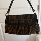 Brown Fendi Zucca Chef Shoulder Bag