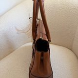 Coach Tan Leather Hamptons Carry-All Bag