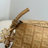 Fendi FF Gold Mini Mamma Baguette Shoulder Bag