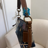 Rare Coach Denim Patchwork Shoulder Bag