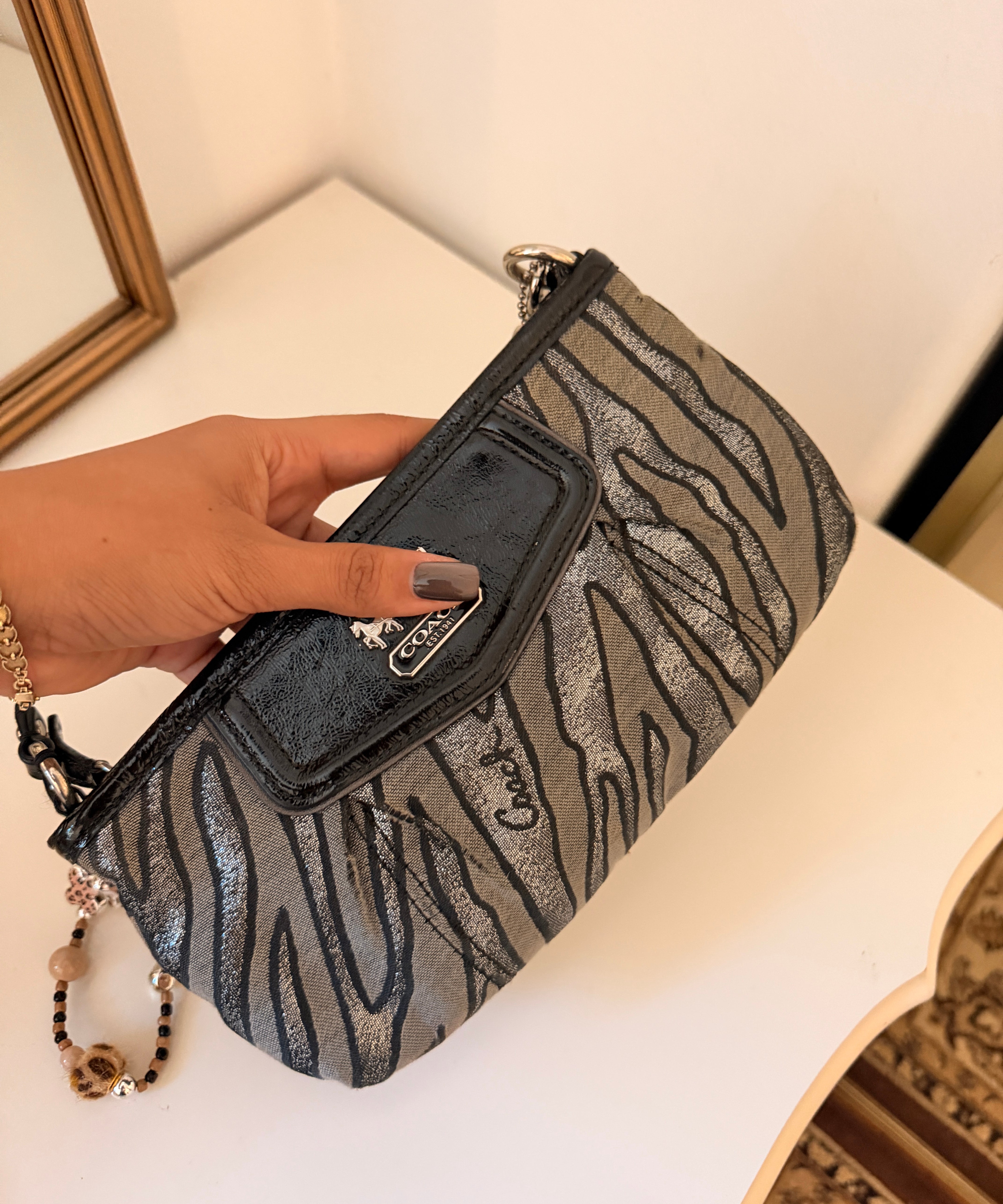 Coach Zebra Madison Mini Bag