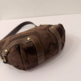 Brown Canvas Small Carly Bag