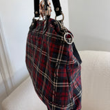 Coach Plaid Tartan Poppy Tote Bag