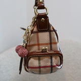 Coach Tattersal Kisslock Top Handle Bag