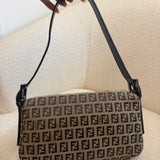 Fendi Signature Brown Baguette Bag