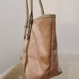 Baby Pink Gucci Abbey Tote Bag with Gucci Charm