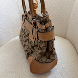 Coach Tan Signature Hamptons Carry-All Bag