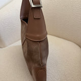 Taupe Suede Gucci Jackie Shoulder Bag