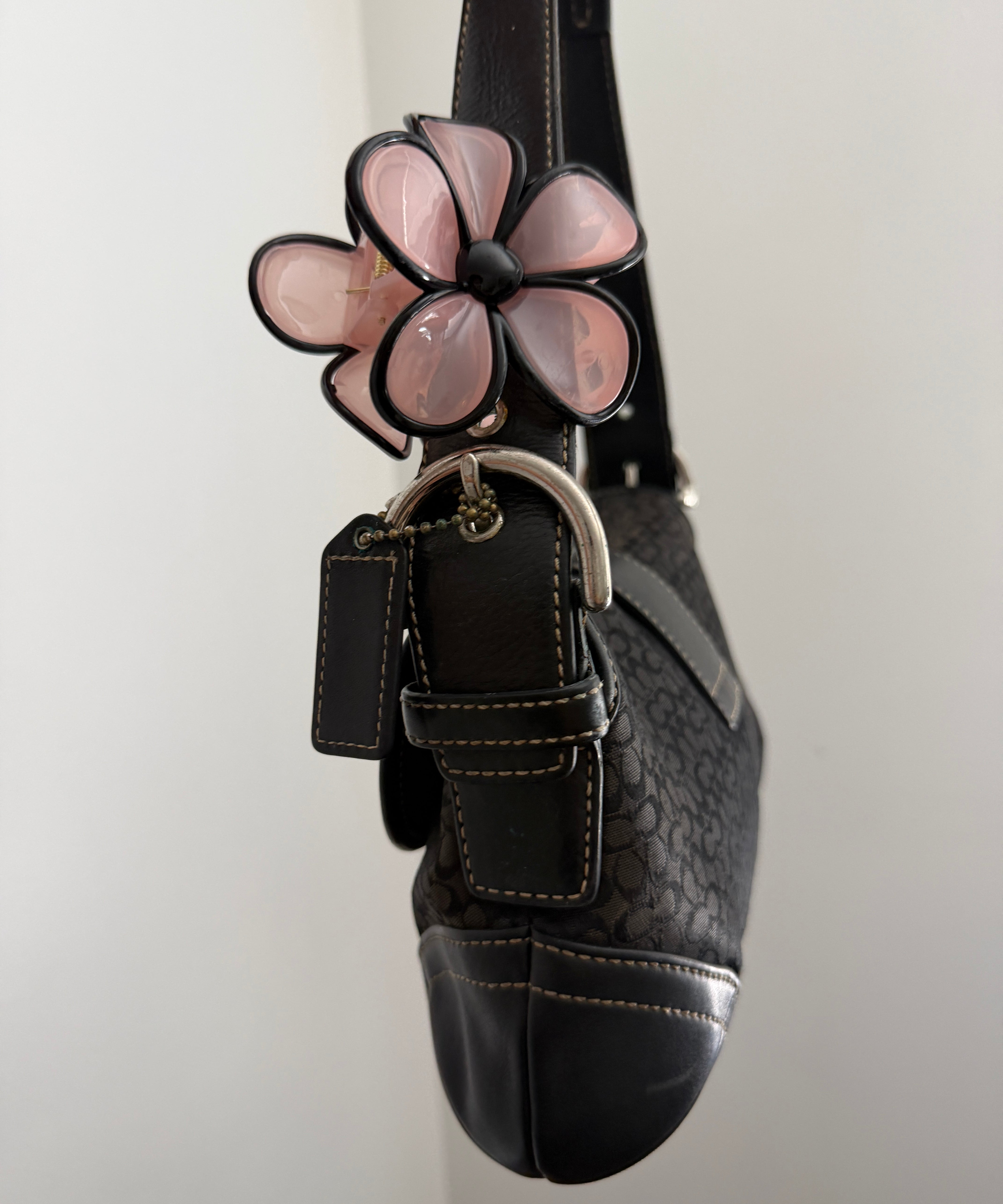 Coach Black Canvas Mini Soho Bag